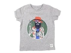 Name It t-shirt grey melange print